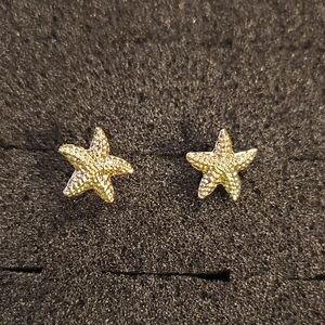 Gold-tone Starfish Earrings